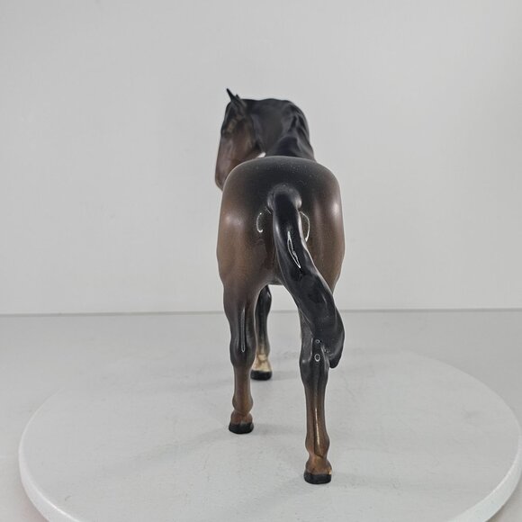 Vintage Beswick England Bay Mare Horse Facing Left Figurine Matte Variation #976 - Picture 3 of 10